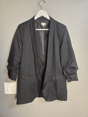 Oddi Black Blazer 3/4 Sleeve Size Large